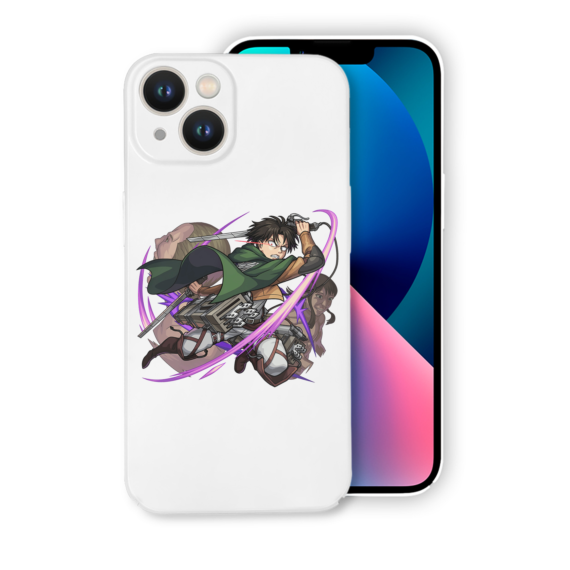 （画像用） 進撃の巨人 リヴァイ·アッカーマン Attack on Titan Levi Ackerman 【iPhone 14シリーズ対応】ハードケース